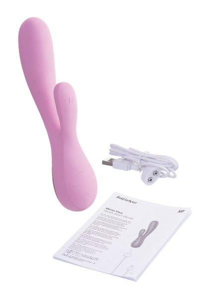 Нереалистичный вибратор Satisfyer Mono Flex, розовый, 11,0 см, Ø 4,0