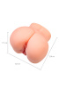 Мастурбатор реалистичный в форме попки, с 2 любовными входами, ТPE, телесный, 1,6 кг (в белой коробк