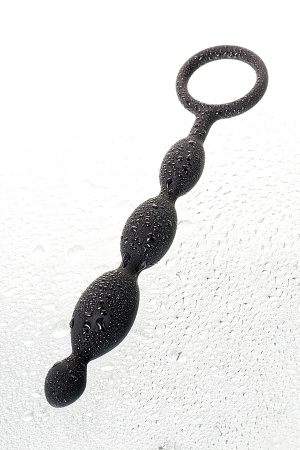 Цепочка анальная TOYFA A-Toys, черная, 13,7 см, Ø 2,3