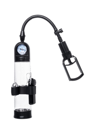 Механическая помпа с вибрацией Sexus Men Training Aksel 20 см