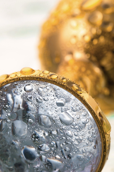 Анальная втулка Metal by TOYFA, металл, золотая, с белым кристаллом, 7,5 см, Ø 3 см, 145 г