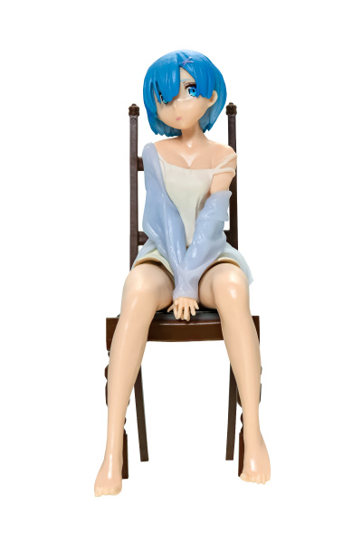 Фигурка аниме сувенирная Рем (голубые волосы)
