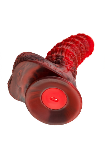 Вибратор Black&Red by Toyfa Monster Tops, силикон, красно-черный, 27 см