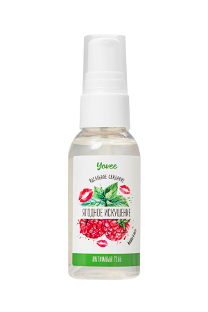 Съедобная гель-смазка Yovee «Ягодное искушение» со вкусом малины и мяты, 50 мл