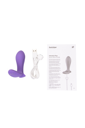 Анальный вибратор Satisfyer Intensity Plug, силикон, сиреневый, 9 см