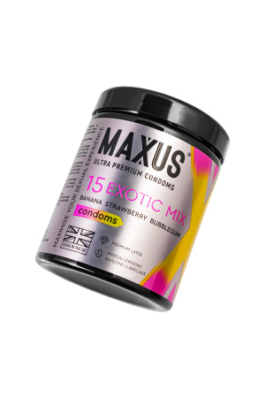 Презервативы Maxus EXOTIC MIX,  латекс, ароматизированные 15 шт.