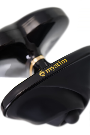 Вибратор Mystim Heart ́s Desire с электростимуляцией, силикон, черный, 6,7 см