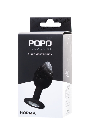 Анальная втулка  TOYFA POPO Pleasure со стразом S 7,2 см, Ø 2,8 см, 25 г
