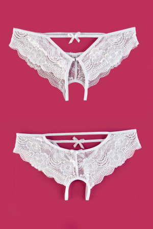 Трусики  эротические   кружевные (50-52)