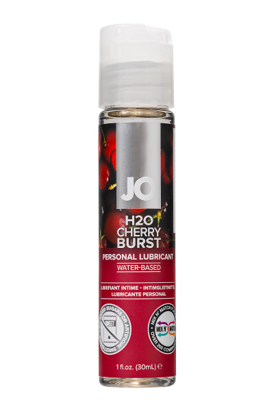 Съедобный лубрикант со вкусом вишни JO H2O Cherry Burst, 30 мл
