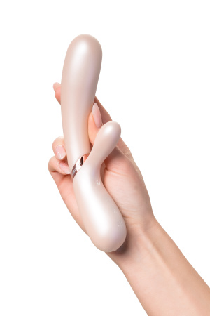 Вибратор Satisfyer Hot Lover с клиторальным стимулятором, серебряный