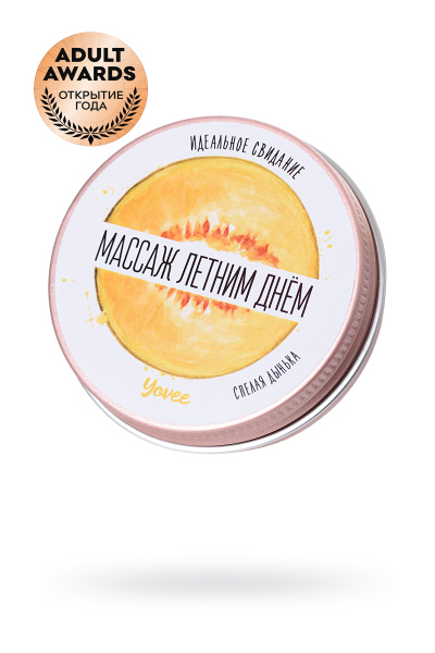 Свеча массажная    Yovee by Toyfa «Массаж летним днём» с ароматом дыни