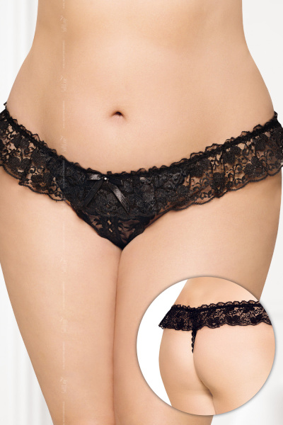 Трусы женские, черные, S