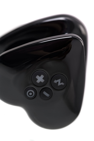 Вибратор Mystim Heart ́s Desire с электростимуляцией, силикон, черный, 6,7 см