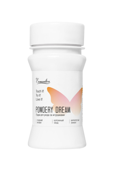 Пудра для ухода за игрушками Eromantica «Powdery Dream», с ароматом манго и орхидеи, 40 г
