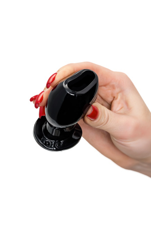 Анальная втулка TOYFA Basic M, TPE, чёрная, 6,5 см