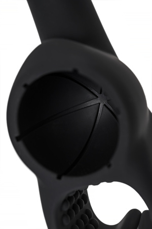 Сменная насадка мужская для  Domi 2, силикон, черный, 18 см