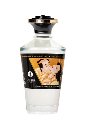 Масло массажное для тела Shunga «Ванильный фетиш»(Vanilla Fetish),разогревающее,100мл