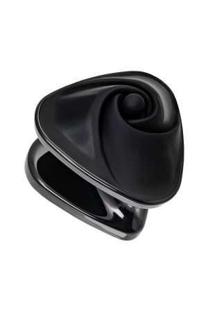 Вибратор Mystim Heart ́s Desire с электростимуляцией, силикон, черный, 6,7 см