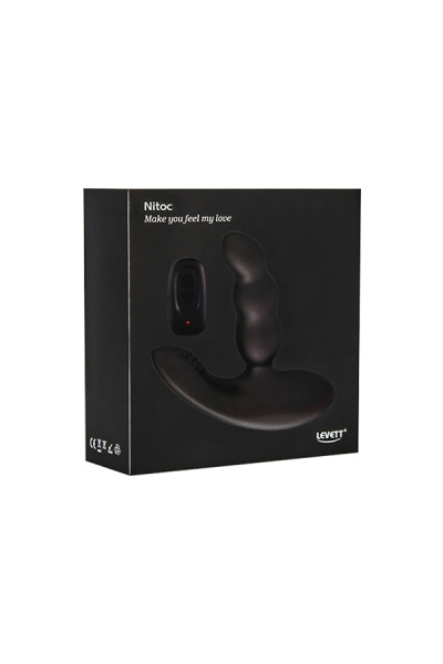 Стимулятор простаты Levett Nitos, черный, 12,5 см