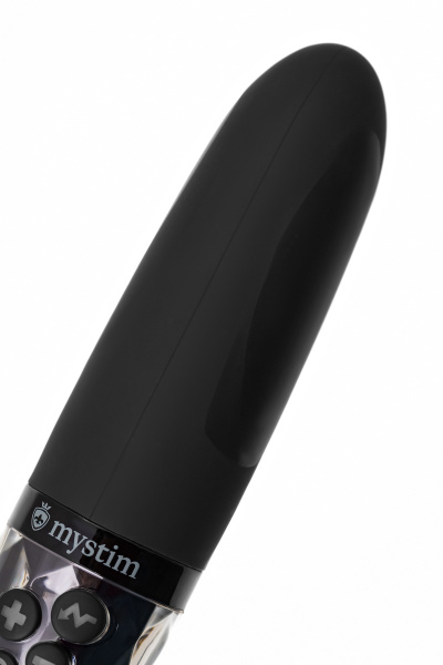 Вибратор Mystim Sleak Freak с электростимуляцией,силикон, черный, 14,5 см
