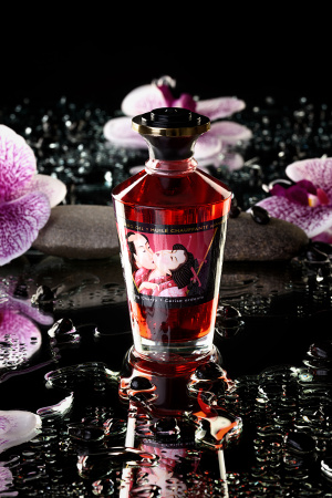 Массажное масло возбуждающее Shunga Вишня,натуральное, 100 мл