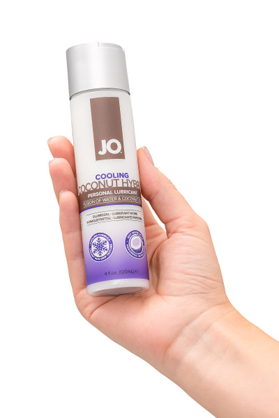 Гибридный лубрикант на основе воды и кокосового масла JO Coconut Hybrid Cooling охлаждающий, 120мл