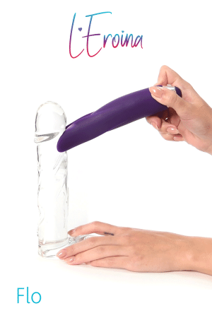 Вибростимулятор TOYFA L'EROINA  FLO, силикон, фиолетовый, 18,5 см