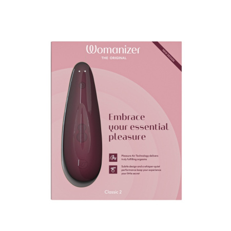Бесконтактный клиторальный стимулятор Womanizer Classic 2,бордовый
