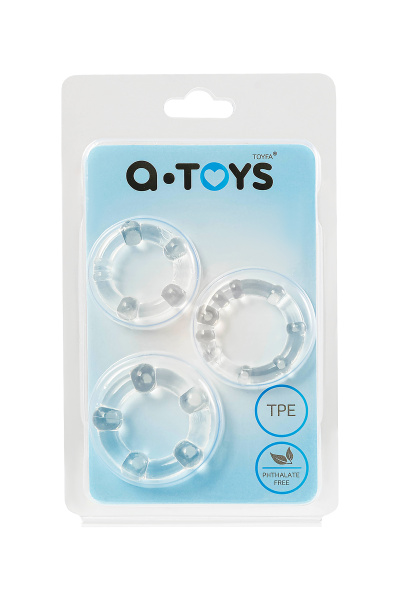 Набор колец TOYFA A-Toys, прозрачные, Ø 2,2