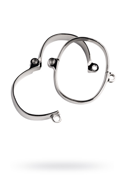 Наручники, TOYFA Metal,  металл, серебристые, 11,2 см