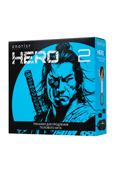 Многофункциональный тренажер для мужчин Erotist Hero 2, ТРЕ, черный, 13,8 см