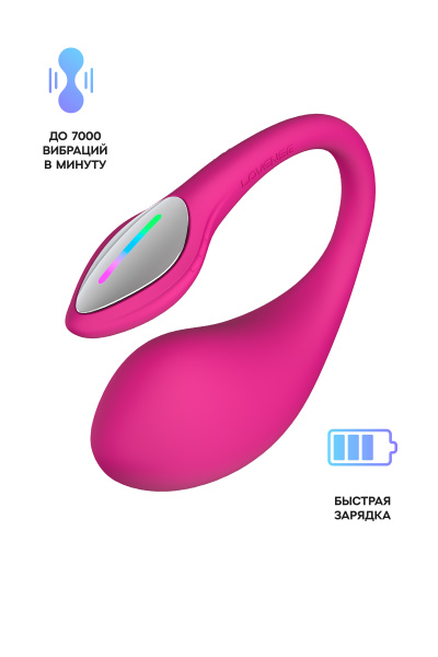 Виброяйцо LOVENSE Lush 4, силикон, розовый, 18,1 см