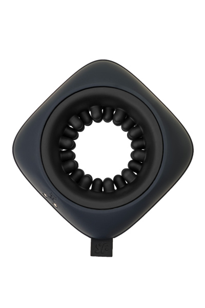 Вибромастурбатор нереалистичный Satisfyer Ring Stroker, силикон, чёрный, 9,1 см.