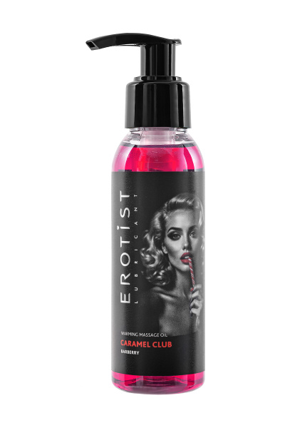 Разогревающее массажное масло Erotist Caramel Club Барбарис, 100 мл.
