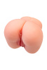 Мастурбатор реалистичный в форме попки, с 2 любовными входами, ТPE, телесный, 1,6 кг (в белой коробк