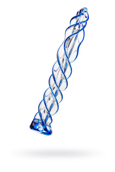 Фаллоимитатор Sexus Glass,стекло, прозрачный, 18,5 см