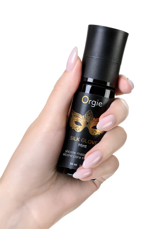 Комплект для эротического массажа  Orgie Pear Lust Massage (силиконовый массажный гель + жемчужное ожерелье), 30 мл