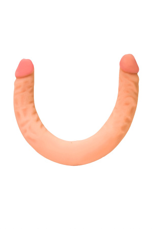 Фаллоимитатор  двустороний   LOVETOY LESBI TOUCH, телесный 43 см