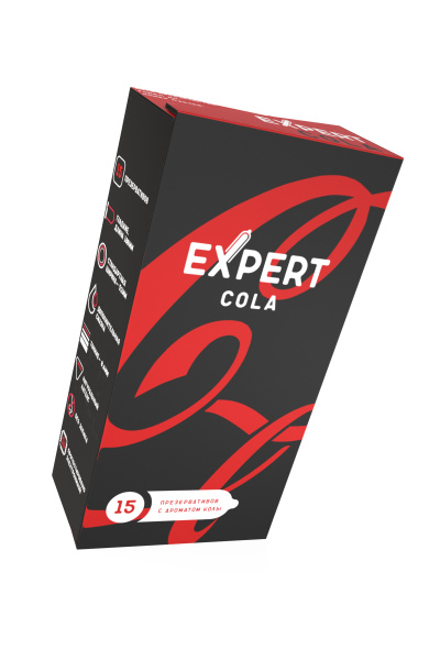 Презервативы EXPERT Cola, аромат Колы, 15 шт