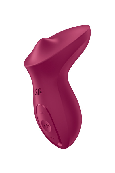 Вибратор с движущимся шариком Satisfyer Exciterrr, силикон, бордовый