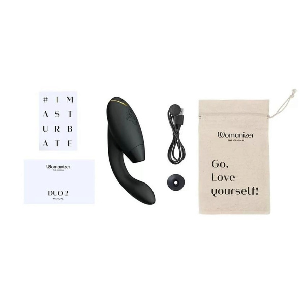 Бесконтактный клиторальный стимулятор Womanizer DUO 2, черный